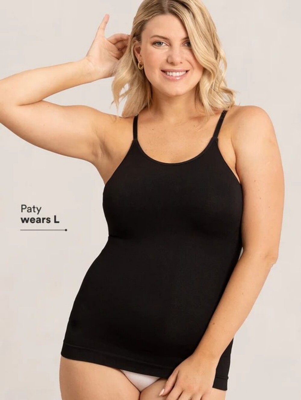 NWT Shapermint Black All Day Every Day Scoop Neck Cami Size 3XL